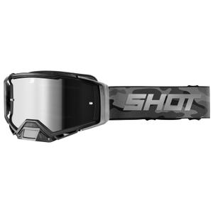 Motokrosové okuliare Shot Core šedé camo s iridiovým plexi