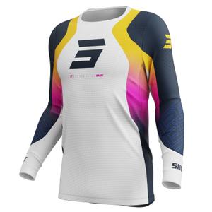 Motokrosový dres Shot Aerolite Ultra modro-oranžovo-ružový