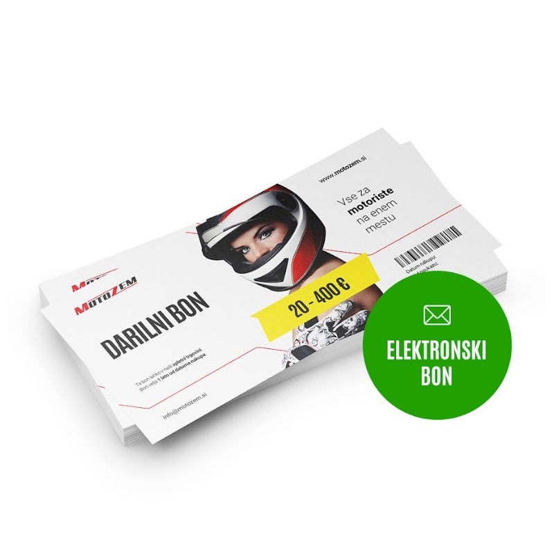 Elektronický dárkový poukaz Motozem EUR SI