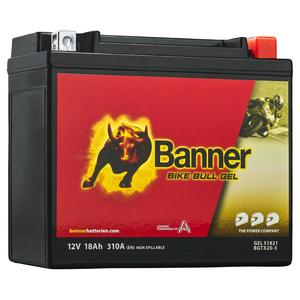 Gélová motobatéria Banner Bike Bull GEL 518 21/BGTX20-3 - GTX20-3 12V, 18Ah, 310A