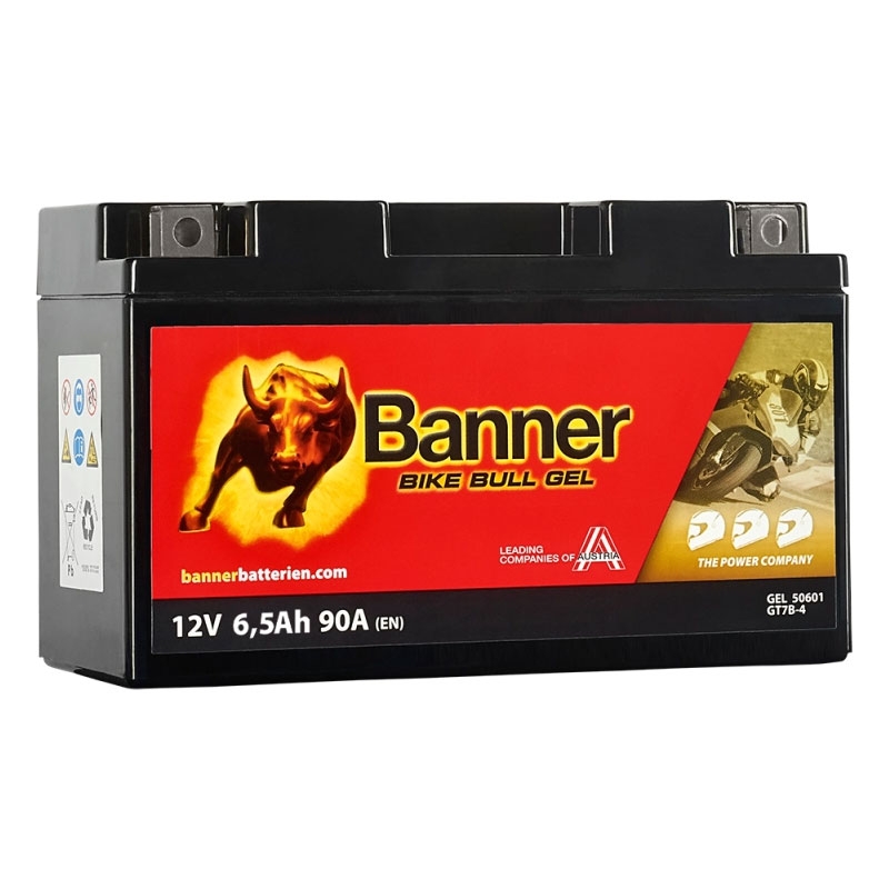 Gélová motobatéria Banner Bike Bull GEL 506 01/BGT7B-4 - GT7B-4 12V, 6.5Ah, 90A