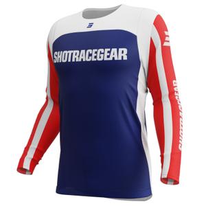 Motokrosový dres Shot Contact Mythic modro-červený