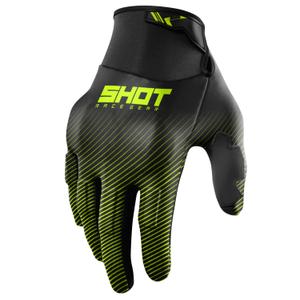 Motokrosové rukavice Shot Drift Rim fluo žlté