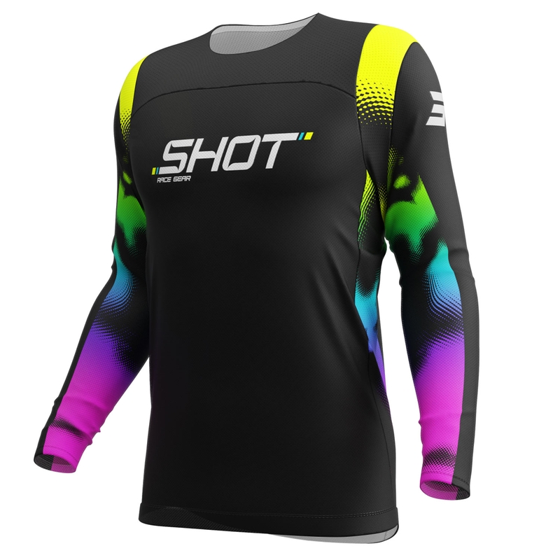 Detský motokrosový dres Shot Contact Nitro čierne