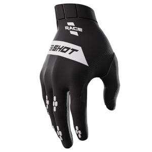 Detské motokrosové rukavice Shot Race čierne výpredaj