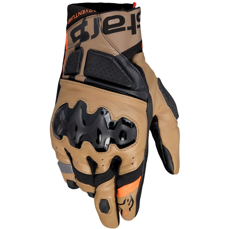 Rukavice na motorku Alpinestars Belize 3 Drystar čierno-hnedé