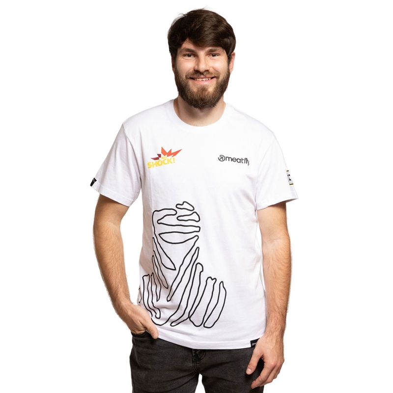 Tričko Meatfly Big Shock Dakar biele