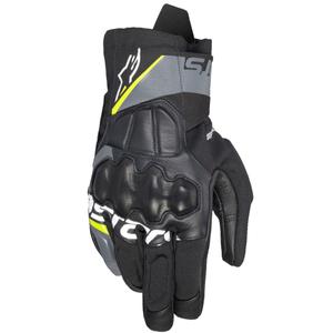 Rukavice na motorku Alpinestars Corozal 3 Drystar čierno-šedo-fluo žlté
