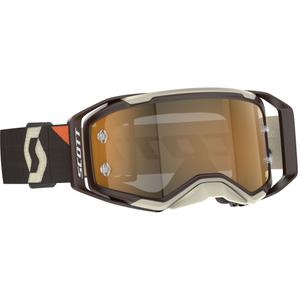Motokrosové okuliare SCOTT Prospect 2.0 AMP tmavo hnedo-béžové so zlatým plexi výpredaj