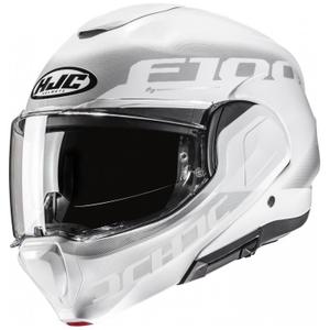 Preklápacia helma na motorku HJC F100 Hetal MC10 bielo-sivá