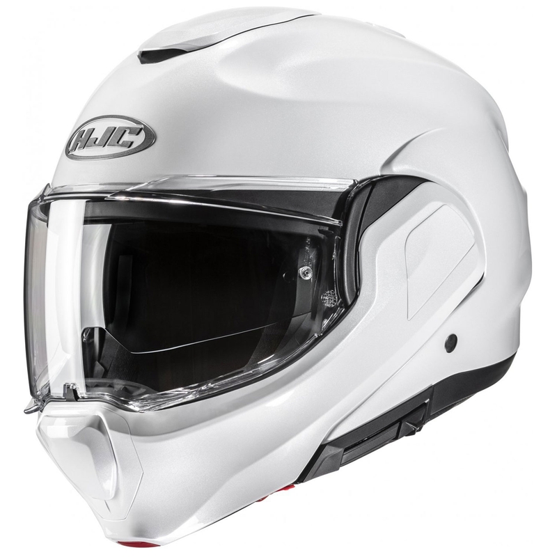 Preklápacia prilba na motorku HJC F100 Solid perleťovo biela