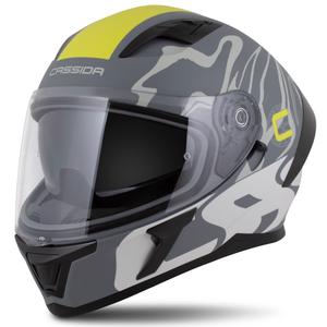Integrálna prilba Cassida Orbit Multivers matná šedo-fluo žlto-čierna