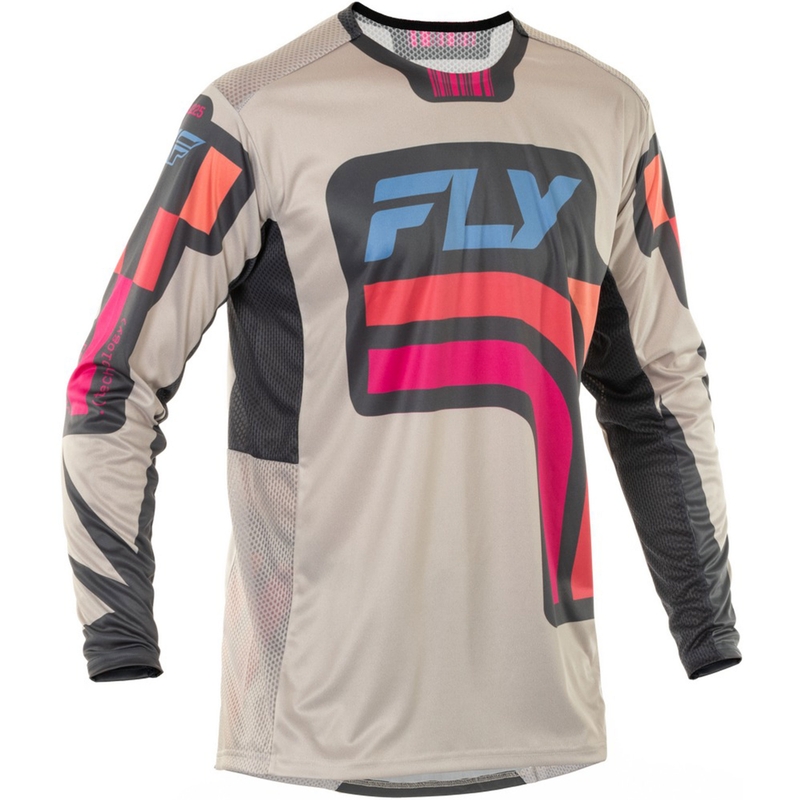 Motokrosový dres FLY Racing Lite Vice šedo-ružový