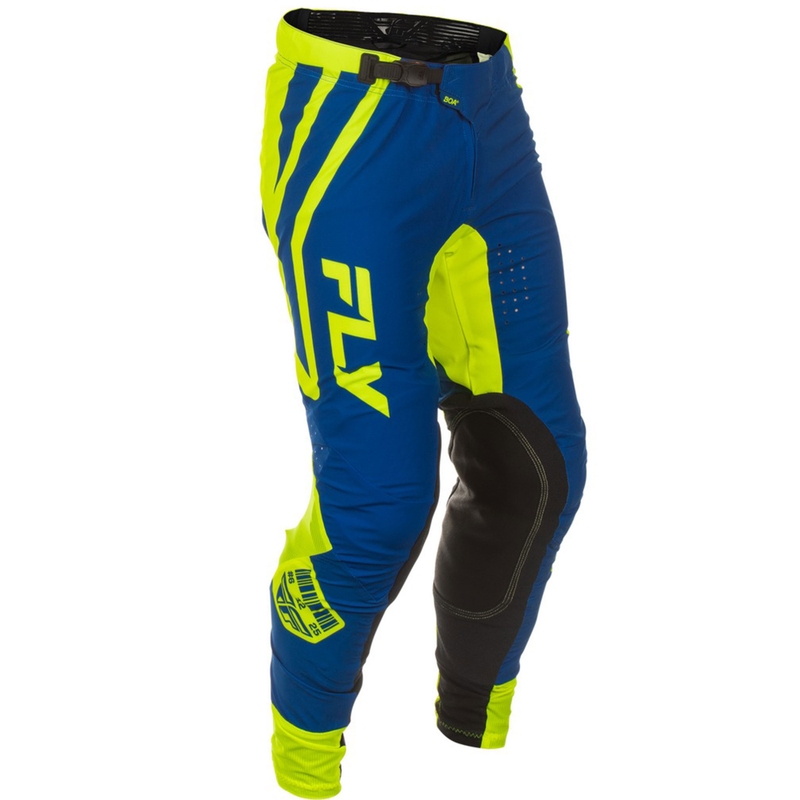 Motokrosové nohavice FLY Racing Lite Lancer modro-fluo žlté