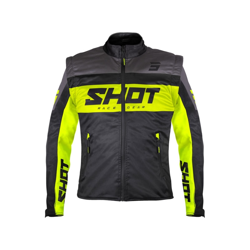 Softshellová bunda Shot Softshell Lite čierno-fluo žltá