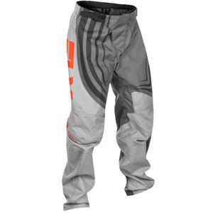 Detské motokrosové nohavice FLY Racing F-16 šedo-oranžové