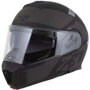 Výklopná helma na motorku ZED F19 matná čierno-šedá