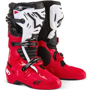 Topánky na motorku Alpinestars Tech 10 Enduro červeno-čierno-biele