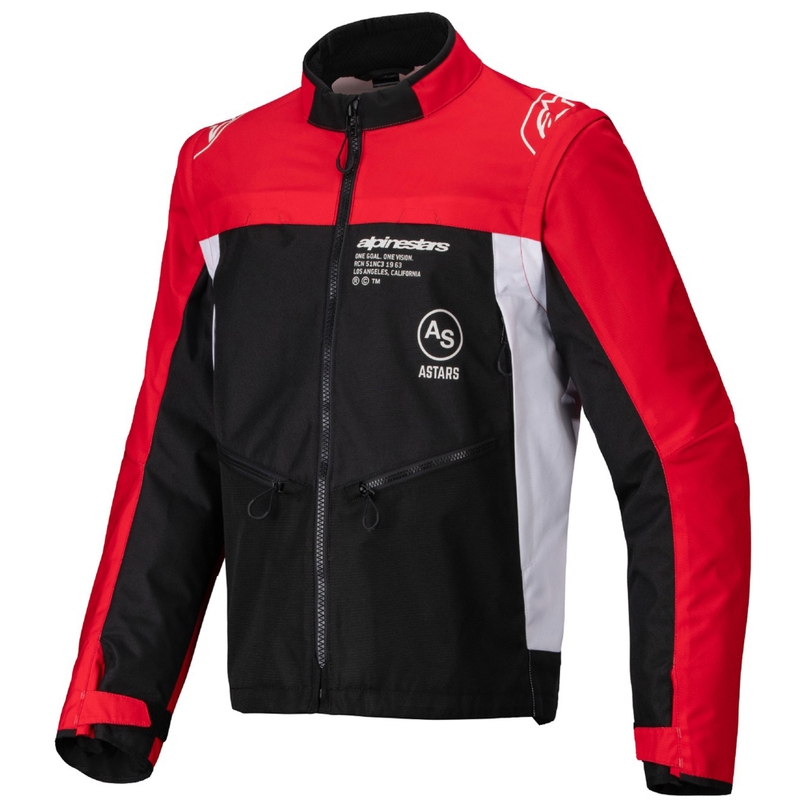 Bunda Alpinestars PRO-Dura čierno-červeno-biela