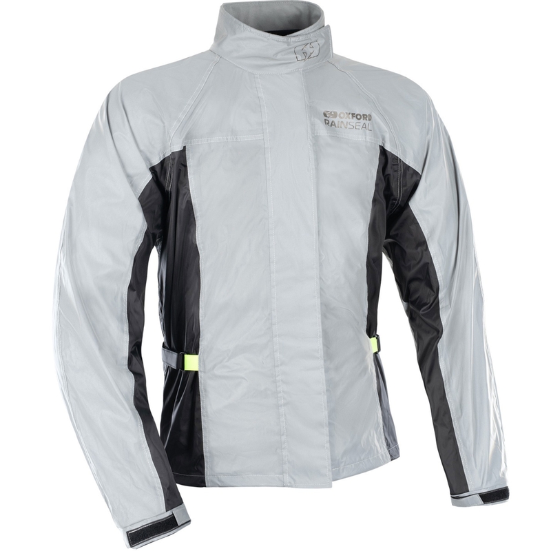 Nepremokavá bunda Oxford Rain Seal reflexná šedá