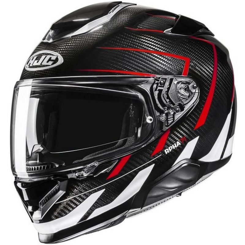 Integrálna prilba na motorku HJC RPHA 71 CARBON Cano MC1 čierno-červeno-biela výpredaj