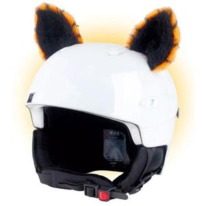 Uši na helmu Crazy Ears Mačka oranžová