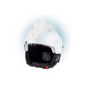 Uši na helmu Crazy Ears Číro biele