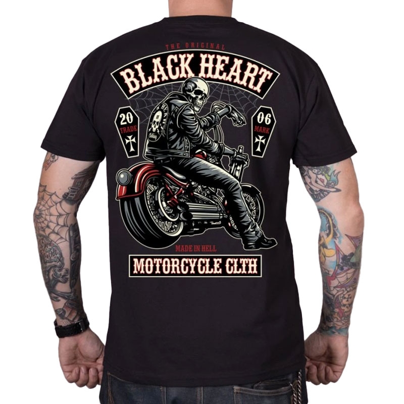 Tričko Black Heart Coffin čierne