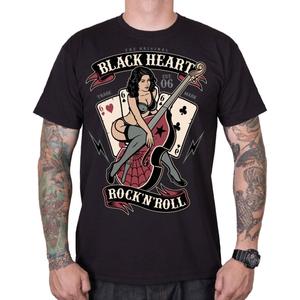 Tričko Black Heart Bass Pin Up čierne