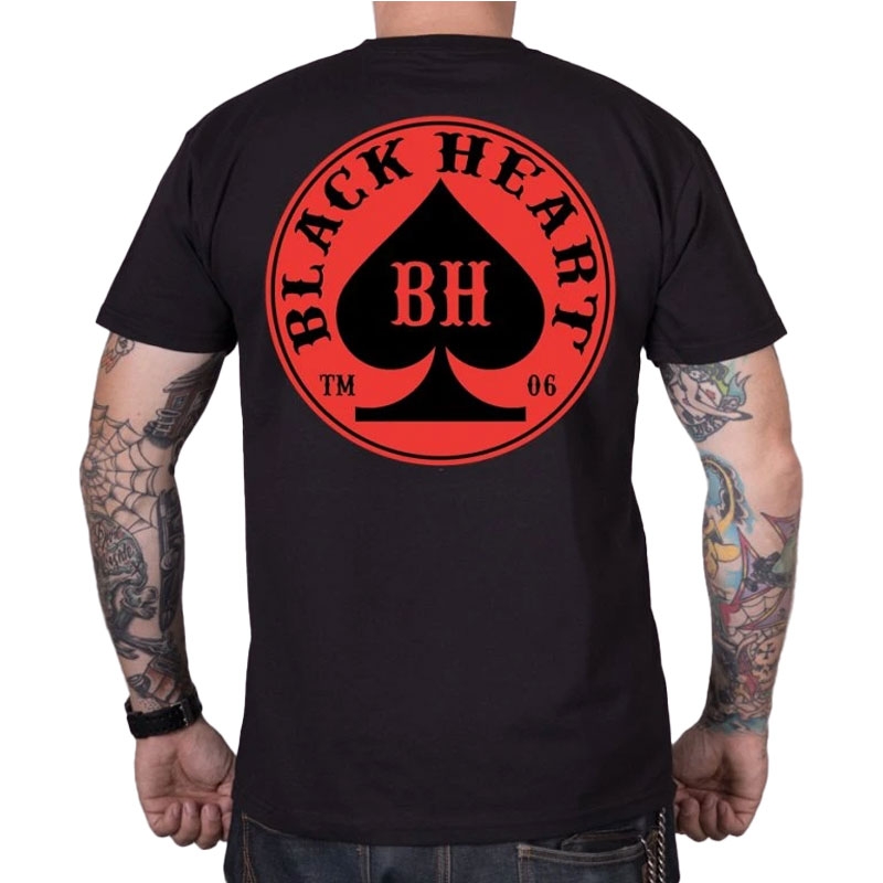 Tričko Black Heart Ace čierne
