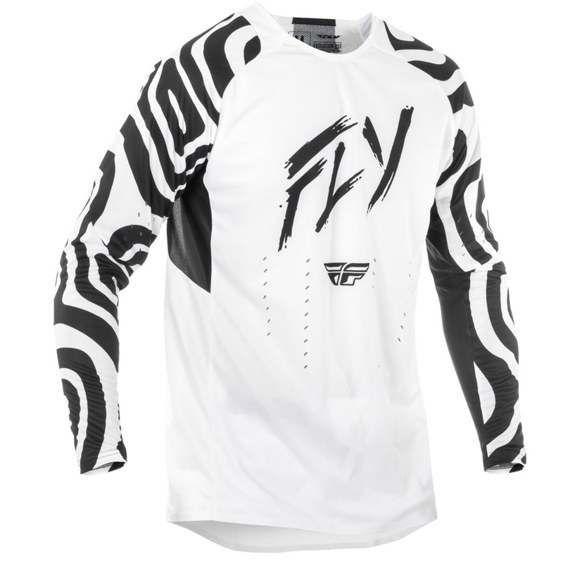 Motokrosový dres FLY Racing Evolution bielo-čierny