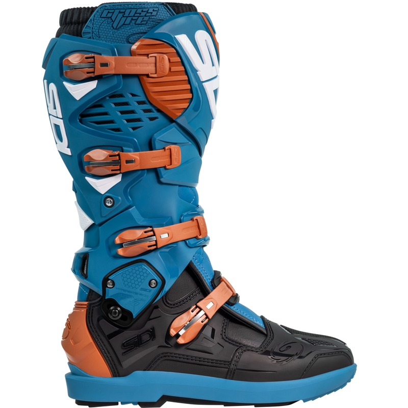 Topánky na motorku SiDi Crossfire 3 SRS modro-bronzové