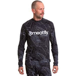 Pánske termo tričko Meatfly Avery čierno-biele