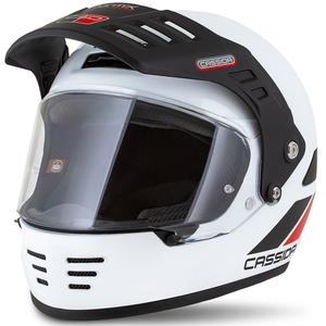 Enduro prilba Cassida FormX FlatOut bielo-čierno-červená