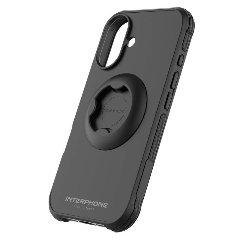 Ochranný kryt Interphone QUIKLOX Tetraforce pre Apple iPhone 16 čierny