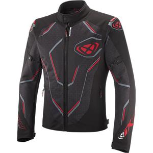 Bunda na motorku IXON Demoniak čierno-červená