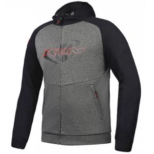 Mikina na motorku IXON Touchdown čierno-antracitová