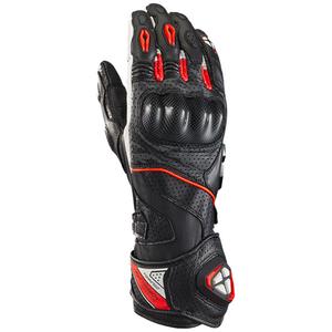 Rukavice na motorku IXON Tornado Air čierno-bielo-červené