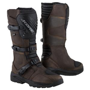 Čižmy na motocykel Kore Adventure Long 3.0 hnedé