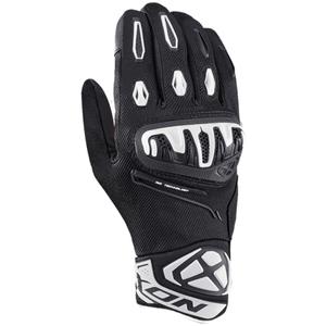 Rukavice na motorku IXON Mirage Air čierno-biele