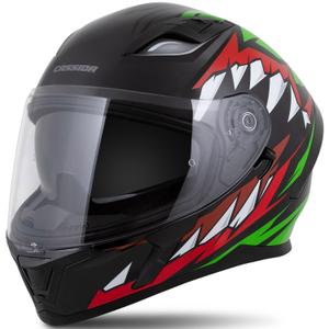 Integrálna prilba Cassida Orbit Strix červeno-zeleno-šedo-bielo-čierna