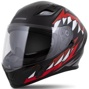 Integrálna prilba Cassida Orbit Strix červeno-sivo-bielo-čierna