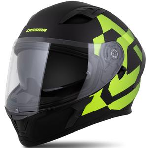 Integrálna prilba Cassida Orbit Grind matná čierno-fluo žltá