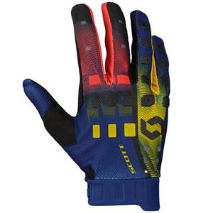 Motokrosové rukavice SCOTT Podium PRE červeno-žlto-modré