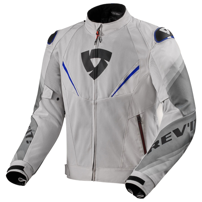 Bunda na motorku Revit Quantum 3 Air strieborno-modrá