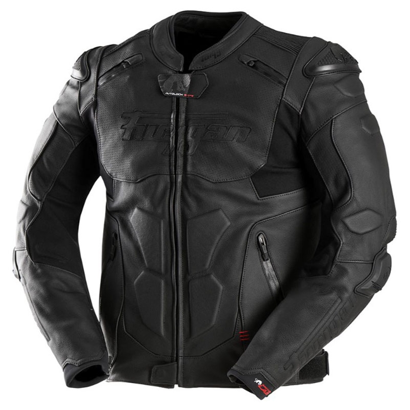 Kožená bunda na motorku Furygan Ghost Evo čierna