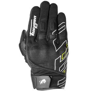 Rukavice na motorku Furygan Jet Neon D3O čierno-bielo-fluo žlté