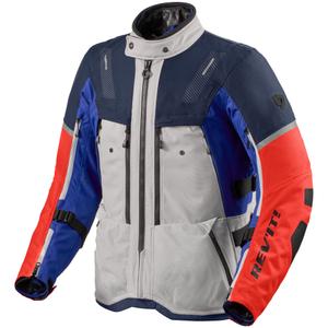 Bunda na motorku Revit Sand 5 H2O strieborno-modrá