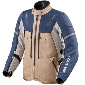 Bunda na motorku Revit Sand 5 H2O pieskovo-modrá