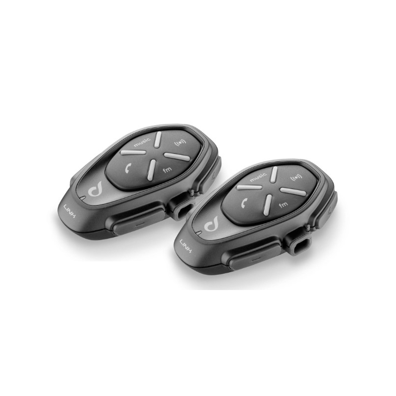 Bluetooth handsfree CellularLine Interphone LINK pre uzavreté a otvorené přilby - Twin Pack